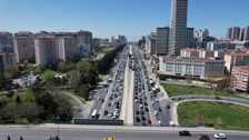 İstanbul'a Büyükçekmece-Avcılar arasında bayram trafiği