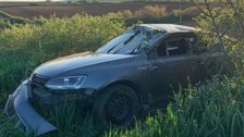 Kontrolden çıkan otomobil takla attı: 2 yaralı