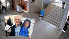 Ankara'da lise koridoru kana bulandı! Öğretmene pusu kurup bıçaklayan öğrenci kamerada