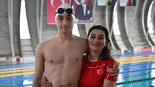 Rehabilitasyon için başladı başarılara kulaç attı