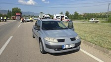 Tokat'ta 7 aracın karıştığı kazada facianın eşiğinden dönüldü