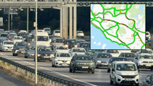 Arife gününde İstanbul çıkışlarında Kurban Bayramı yoğunluğu