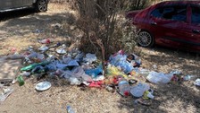 Bodrum'da tatilcilerden geriye çöpleri kaldı