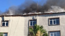 İstanbul Alibeyköy'de 4 katlı binada yangın