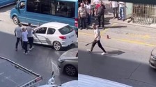 Ümraniye'de samuray kılıçlı maganda trafikte terör estirdi