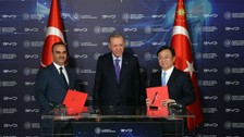 Cumhurbaşkanı Erdoğan, Çinli BYD Yönetim Kurulu'nu kabul etti! Türkiye'ye yaklaşık 1 milyar dolarlık yatırım