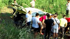 Muğla'da otomobille tarlaya uçan hamile kadın ağır yaralandı