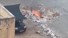 Mardin'de yeraltına indirilen elektrik hattı bomba gibi patladı