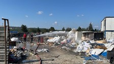 Kocaeli'de geri dönüşüm deposunda yangın çıktı