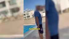 Haşemalı kadının havuza girişi engellendi