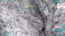 "Gürz-3" operasyonlarında 4 teröristin etkisiz hale getirildiği anlar
