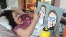 Yatağa bağımlı Gülay'ın sanat tutkusu engel tanımıyor