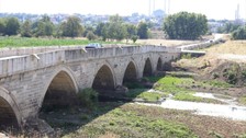 Tunca Nehri'ni kuraklık vurdu! Bazı bölümlerinde su akışı durdu