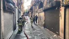 Kapalıçarşı’da yangın paniği