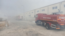 Ankara'da kereste ve polyester fabrikasında yangın çıktı