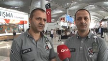 Yolcuları şaşkına çeviren görüntü: İstanbul Havalimanı'nın ikiz güvenlikleri