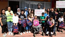 Öğrencilere ilk gün desteğinde bulunan Yılmaz Morgül, Narin'i de unutmadı