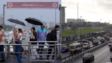 İstanbul'da pazartesi trafiğine yağmur etkisi
