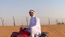 Dünyanın En Uzun Adamı Sultan Kösen Dubai'de Çöl Safari Yapıyor