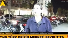 Beyrut'ta canlı yayında yaşandı! CNN Türk muhabiri Fulya Öztürk'e müdahale