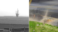 Japonya'da havalimanında 2. Dünya Savaşı'ndan kalma bomba patladı