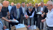 Samsun'da muhtarlara kahverengi kokarca ile mücadele için ekipman dağıtıldı