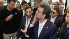 SAHA EXPO'da TUSAŞ standına gelen Ekrem İmamoğlu'na vatandaştan tepki