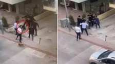 Park tartışmasında cami imamını sokak ortasında dövüp hastanelik ettiler