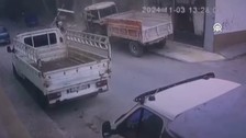 Çorum'da 5 katlı binada meydana gelen patlama anı kamerada