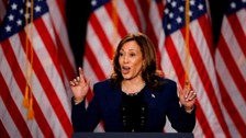 Kamala Harris'in seçim mitingine protesto engeli: "İsrail'i silahlandırmayı bırak"