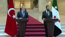 Dışişleri Bakanı Hakan Fidan, Suriye'nin yeni lideri Ahmet Şara ile basın toplantısı düzenledi