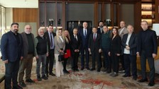 TBMM Başkanı Kurtulmuş, Küresel Gazeteciler Konseyi ile bir araya geldi