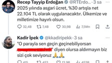 Cumhurbaşkanı Erdoğan'ın asgari ücret tweetine yorum yapan Kadir İpek gözaltına alındı