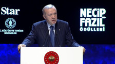 Cumhurbaşkanı Erdoğan Necip Fazıl Ödülleri Töreni'nde konuştu