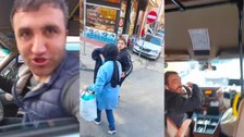Minibüste hamile kadın kabusu yaşadı! 'Stresten doğuracağım' diye araçtan indi: Sürücü artık çalışamayacak