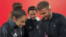 David Beckham İstanbul’da: Beşiktaş Kadın Futbol Takımı ile buluştu