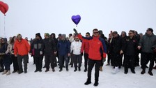 Giresun'un Kümbet Yaylası'nda kar festivali rüzgarı
