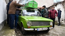 Murat 124 ile taşınan cenaze, vasiyeti yerine getirildi
