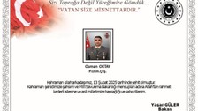 Uzman Çavuş Osman Oktay şehit oldu