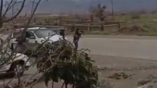 Irak'ta üs bölgesine sızmaya çalışan teröristlerin imha anları