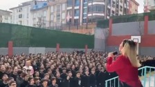 Öğrenciler Ramazan'ı ilahi ile karşıladı! Tüm okul hep birlikte: Ramazan geldi Ramazan