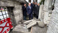 Şehzadebaşı Camii’ne verilen zararın ardından Vali Gül incelemelerde bulundu