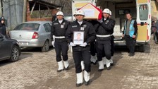 Kazada hayatını kaybeden polis memuru memleketinde toprağa verildi