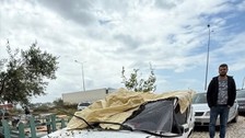 Manavgat'ta hortumun yol açtığı hasar