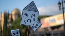 İspanya'da artan kira fiyatlarına karşı protesto gösterisi düzenlendi
