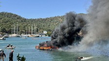 Fethiye'de yangın: 3 motor yat ve 1 yelkenli kullanılamaz hale geldi