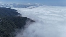 Ordu'da sis bulutlarıyla büyüleyici manzaralar