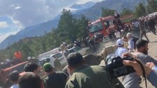 Artvin'de boğa güreşlerinde panik dolu anlar