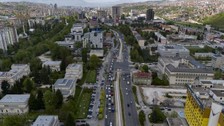 Bosna Hersek'te tır şoförlerinin protestosu
