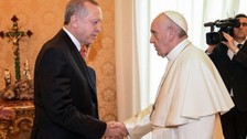 Cumhurbaşkanı Erdoğan'dan Papa Fransuva için taziye mesajı